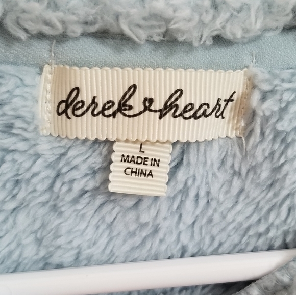 NEW Derek Heart "Be Happy" Cropped Fleece Pullover Women's Size Large - Picture 6 of 7